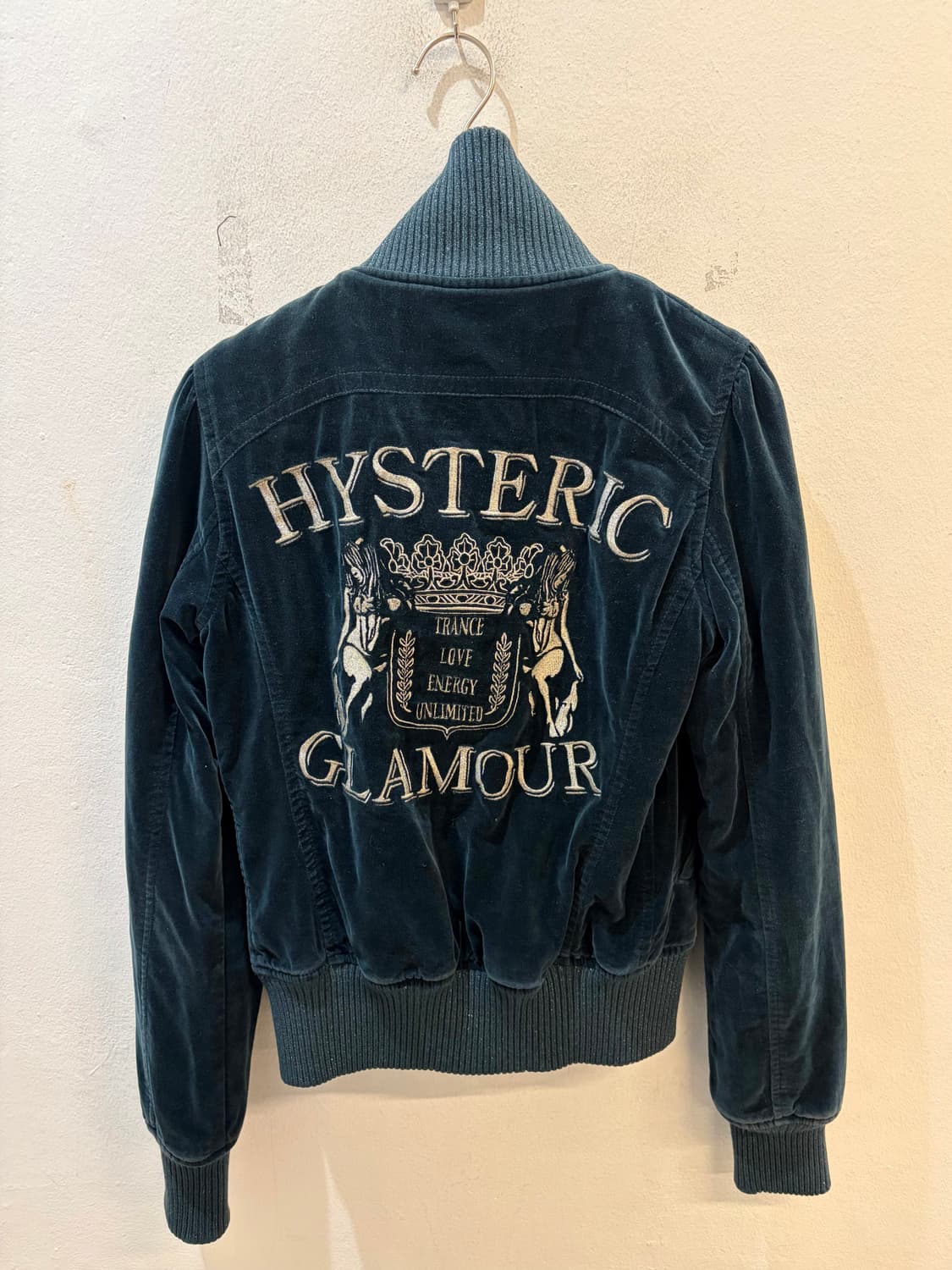 Hysteric Glamour Velvet Zip-Up Jacket 상품이미지2