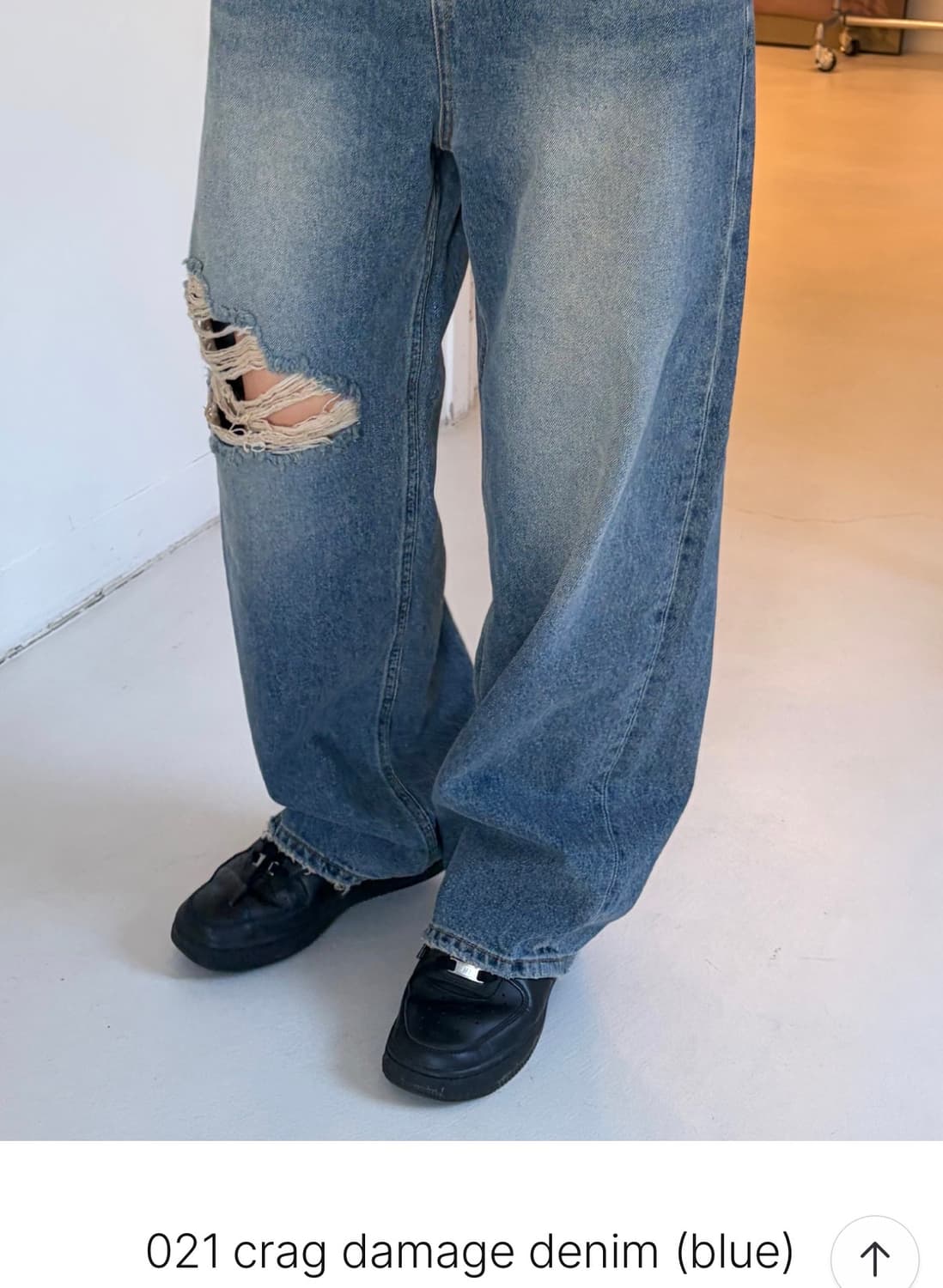 헤더먼트 021 crag damage denim 데님 팬츠 상품이미지1