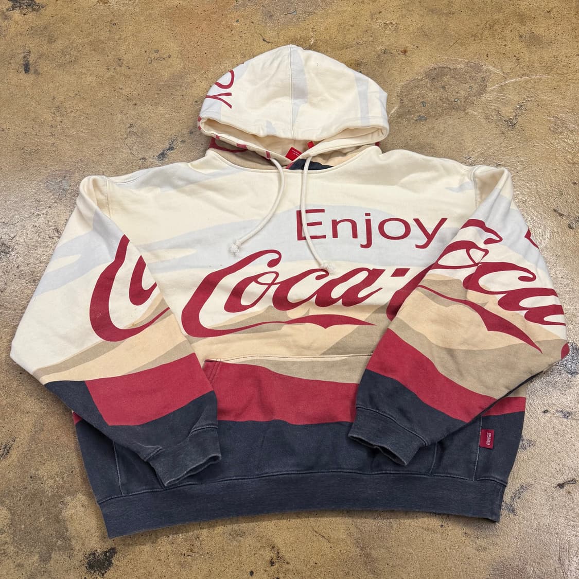 [정품/M] 코카콜라 Enjoy 후드티 b10 상품이미지2