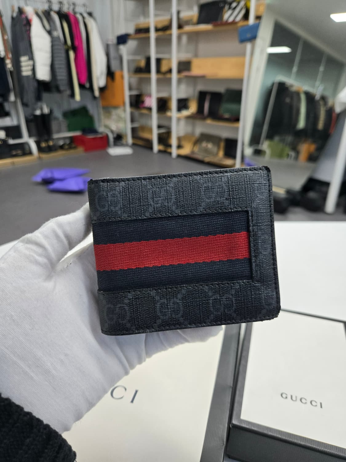 [A급컨디션] 구찌 웹삼선 반지갑 상품이미지2