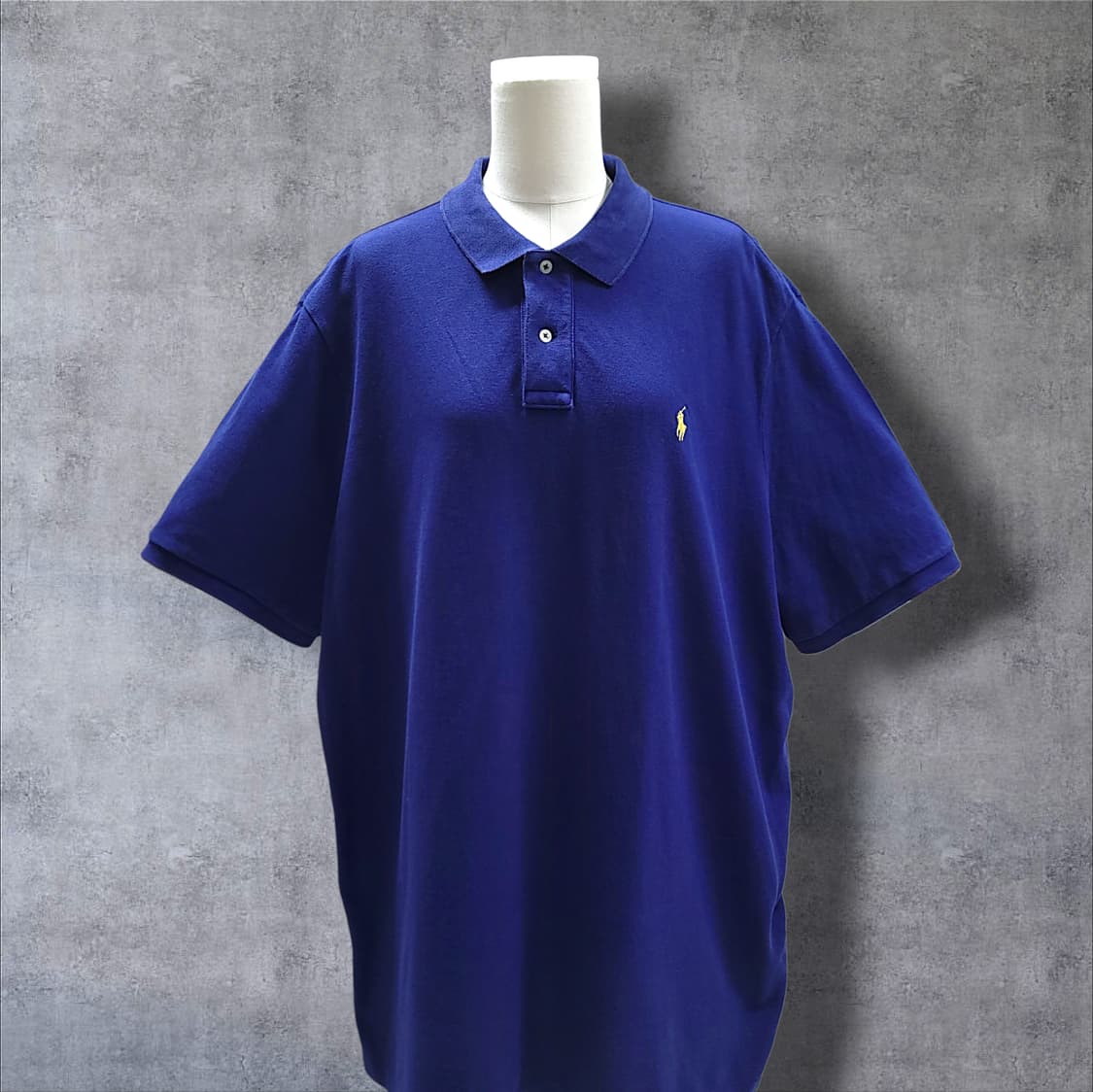 [2XL] 폴로 블루 클래식핏 포니옐로우 반팔 PK 카라티셔츠 상품이미지3