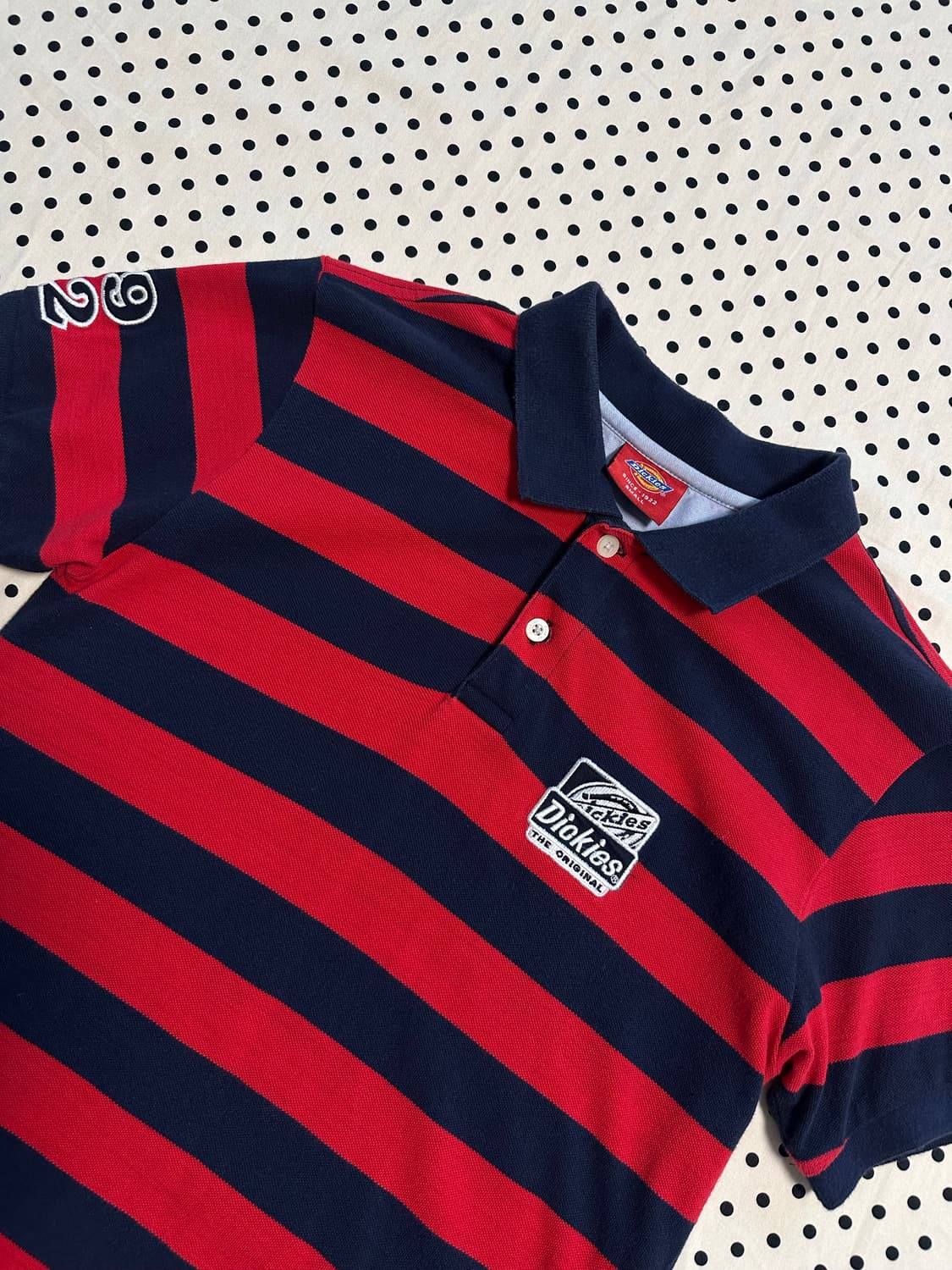 디키즈 스트라이프 카라 반팔티  상품이미지2