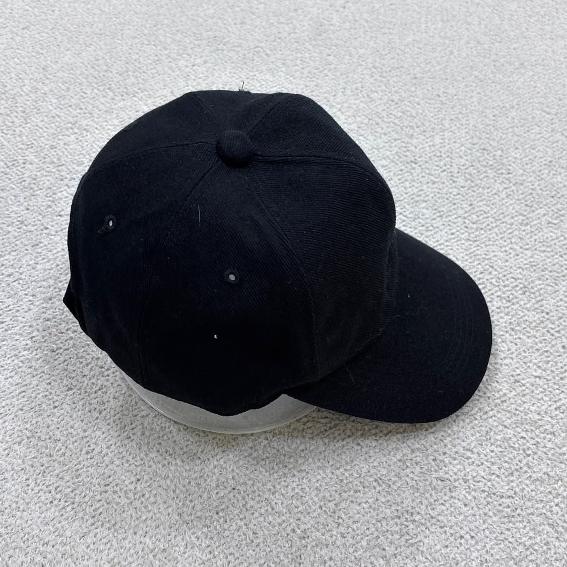 F 빈티지 무지 블랙 볼캡 0604E2 상품이미지4