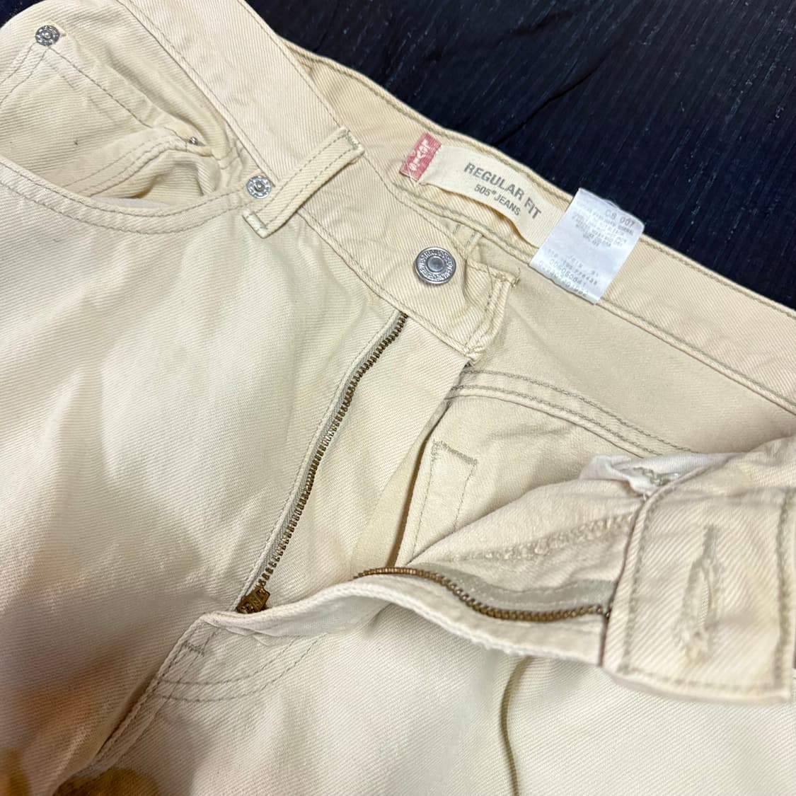 00‘s 리바이스 크림 데님 팬츠 32 상품이미지2