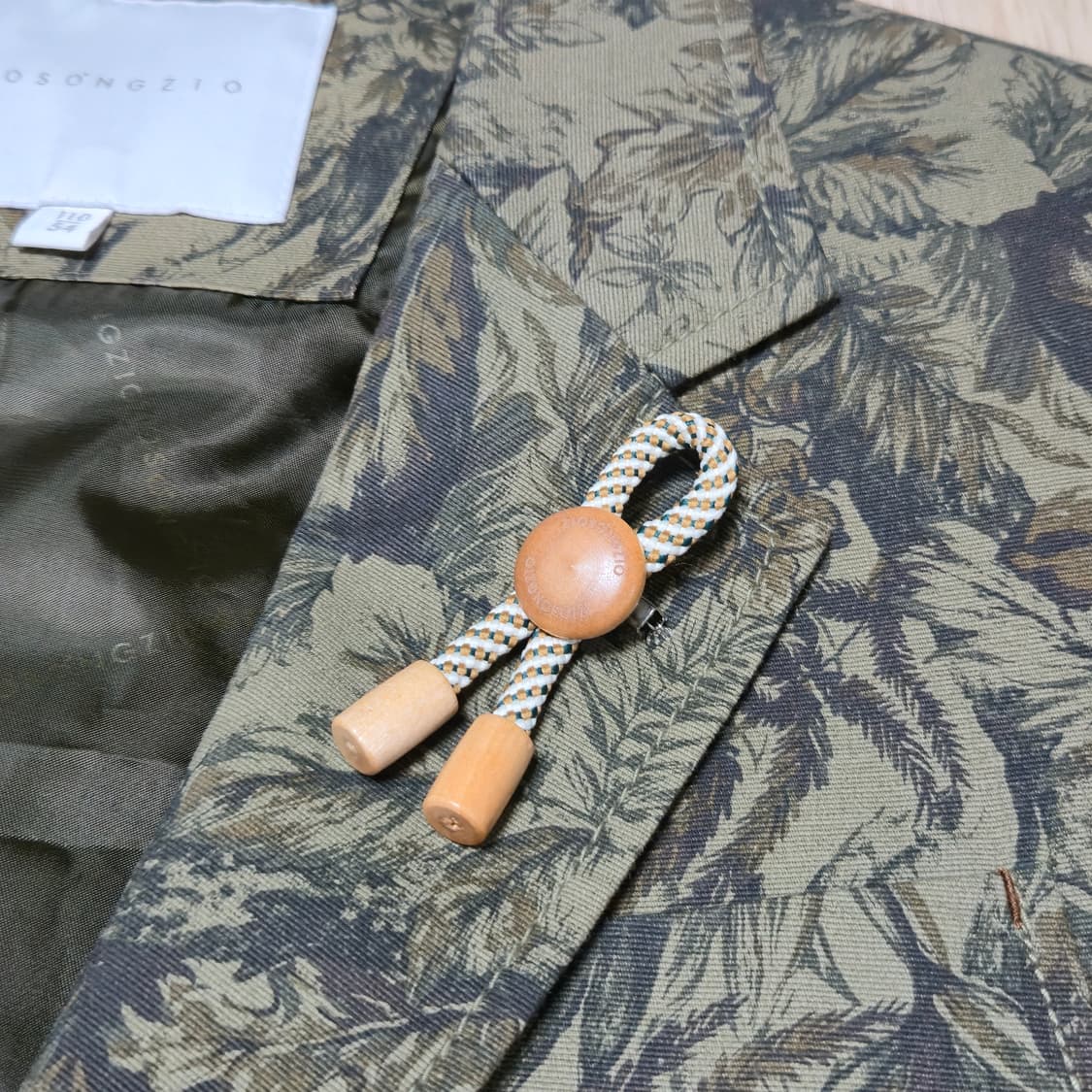 ZIO SONGZIO 면혼방 패턴 자켓 상품이미지3