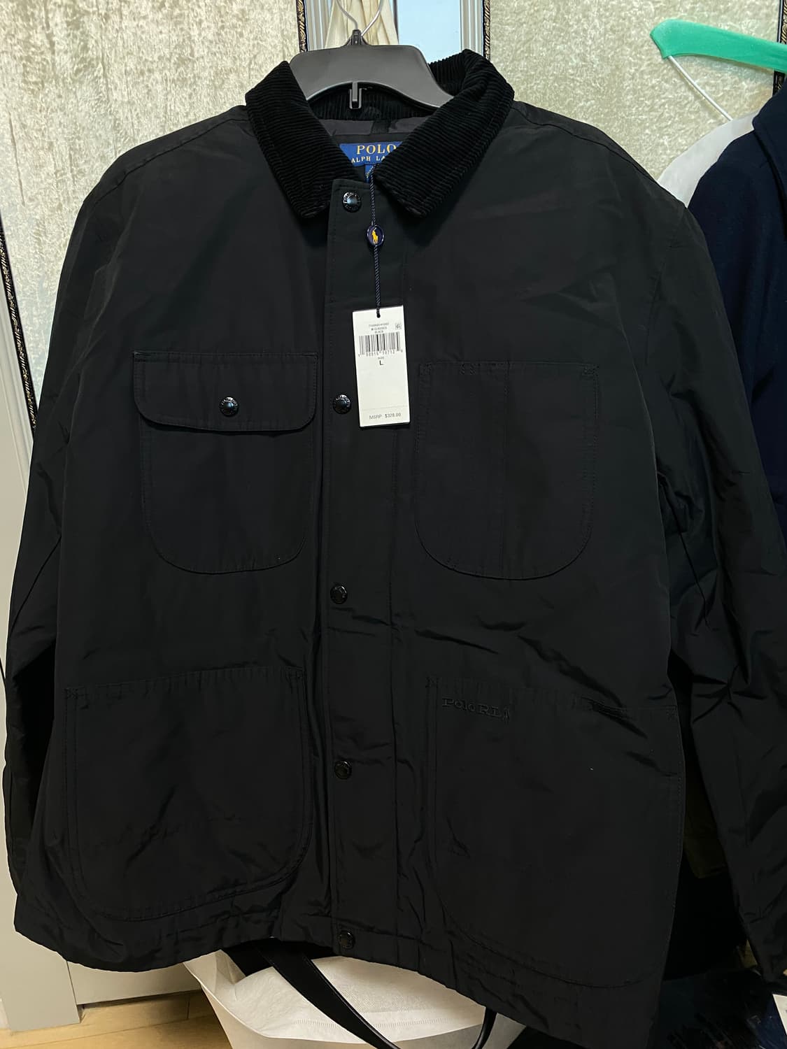 폴로 엘스던 다운 자켓 블랙 L 사이즈 새제품 상품이미지1