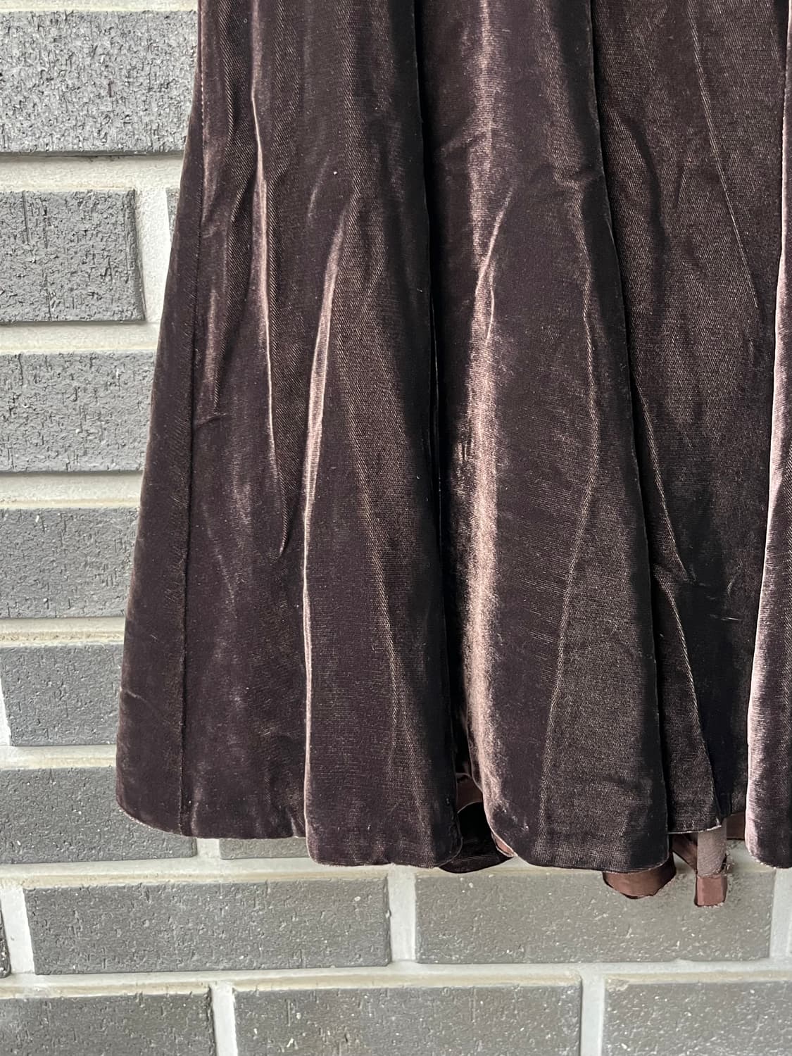 BURBERRY 버버리 벨벳 플레어 스커트 상품이미지7