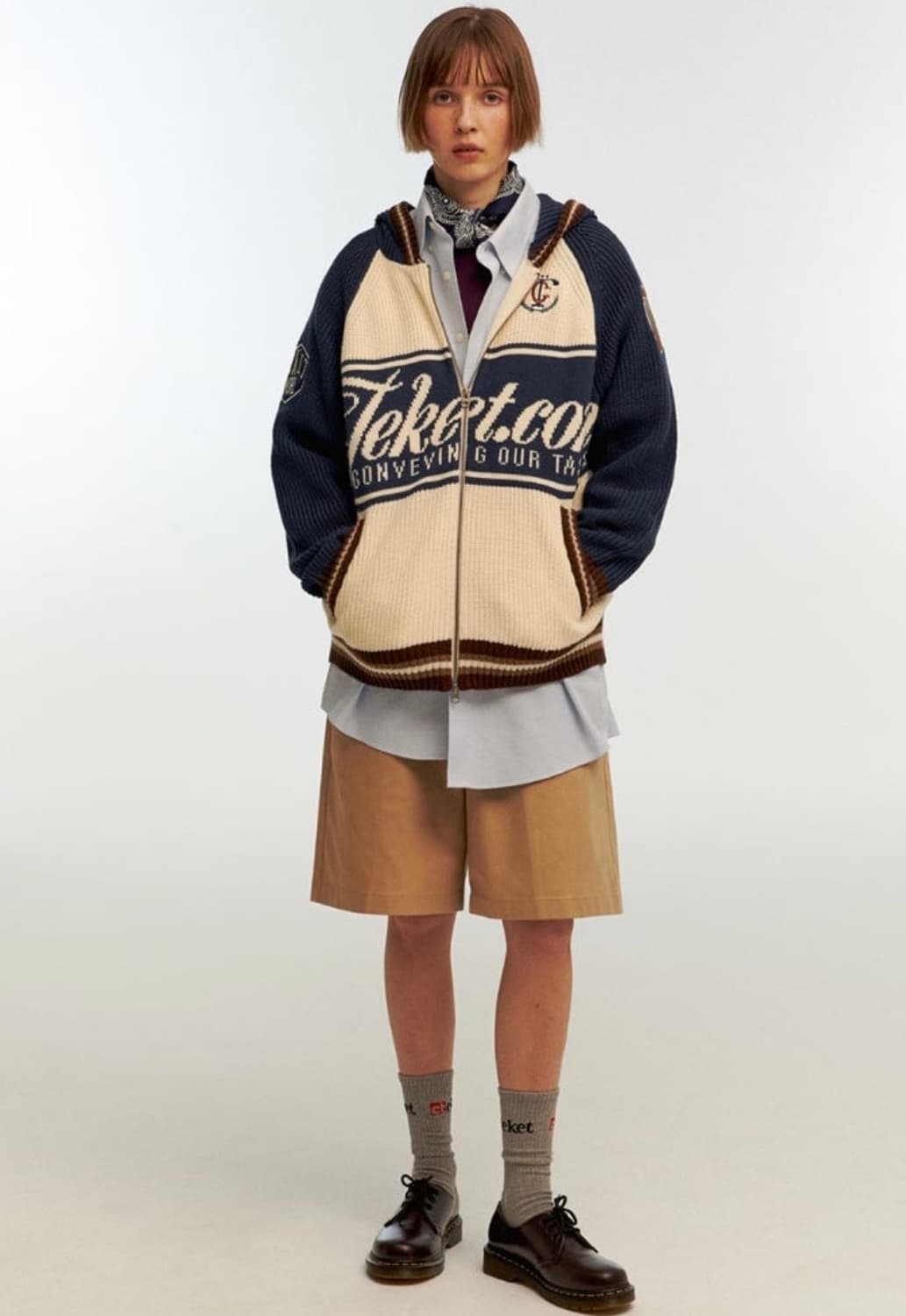 테켓 니트 집업 카디건  상품이미지8