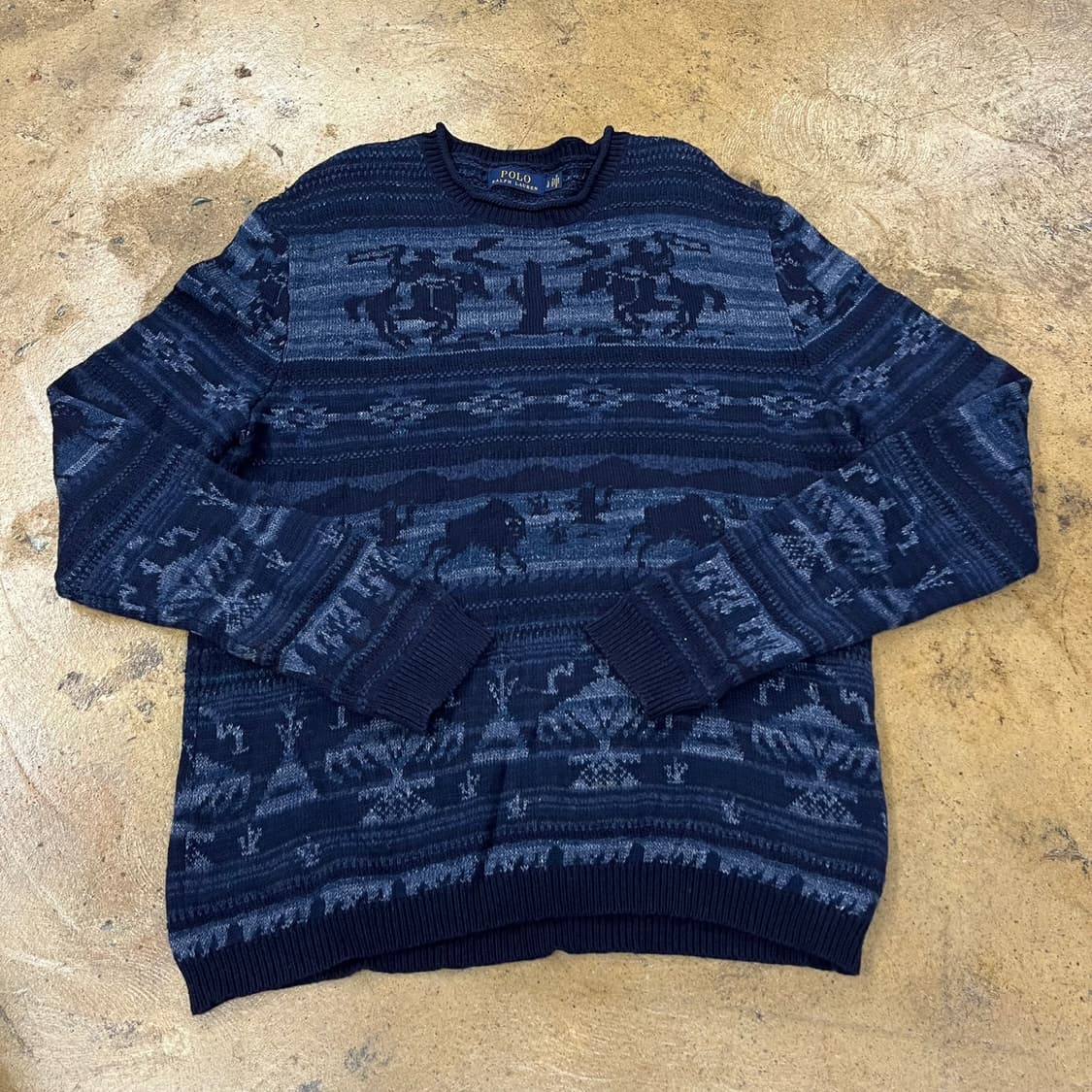 폴로 랄프로렌 네이비 빈티지 니트  상품이미지2