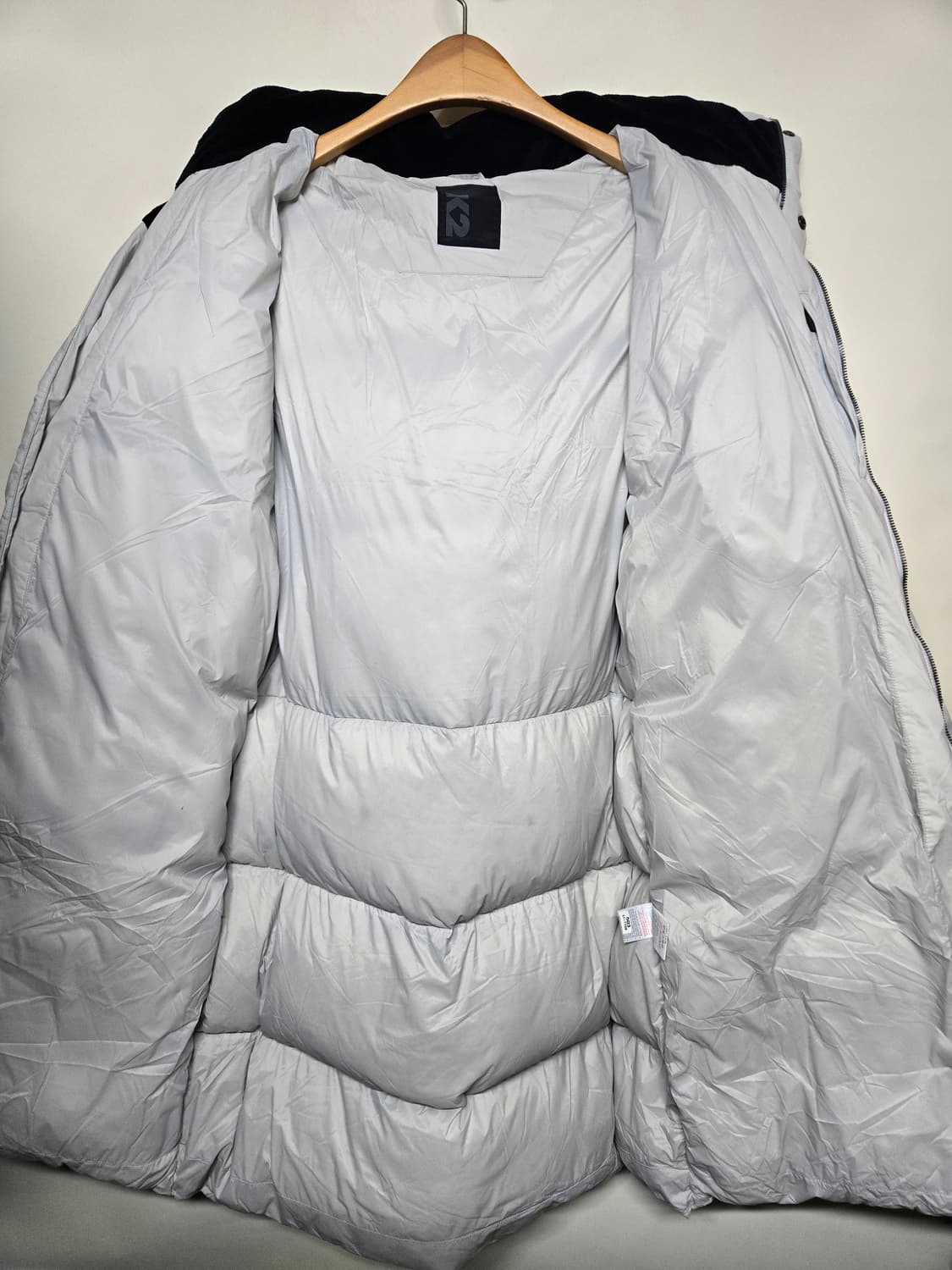 K2 아그네스 수지여성 롱패딩 폭스퍼 후드 밝은그레이 105 상품이미지4