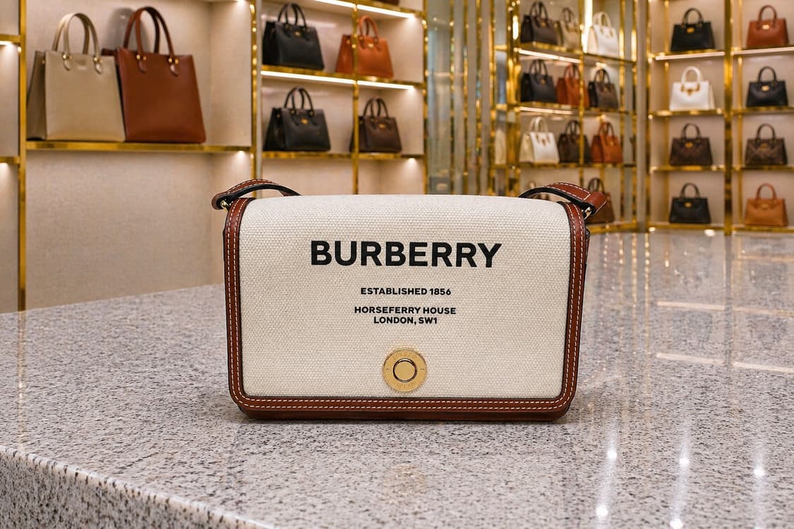 [A급] 버버리 호스페리 코튼 크로스백 미니 판매합니다!!! 상품이미지1