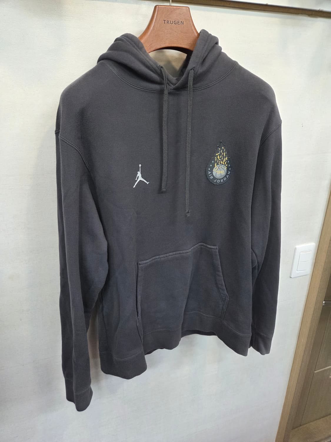 조던 aj 4 레거시 불꽃농구공 프린팅 후드티 L 상품이미지5
