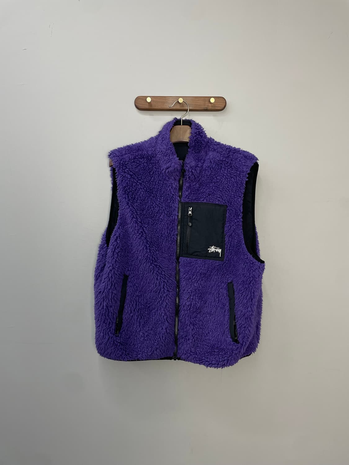 스투시 쉐르파 리버시블 플리스 베스트 H1297 상품이미지3