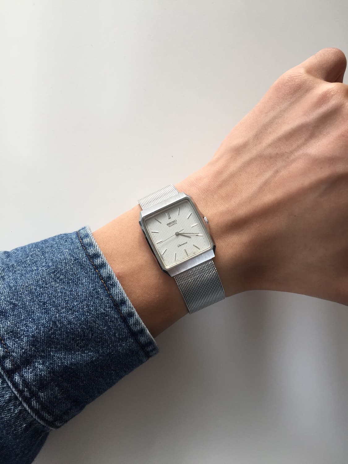 80s seiko chronos slim square quartz 상품이미지4