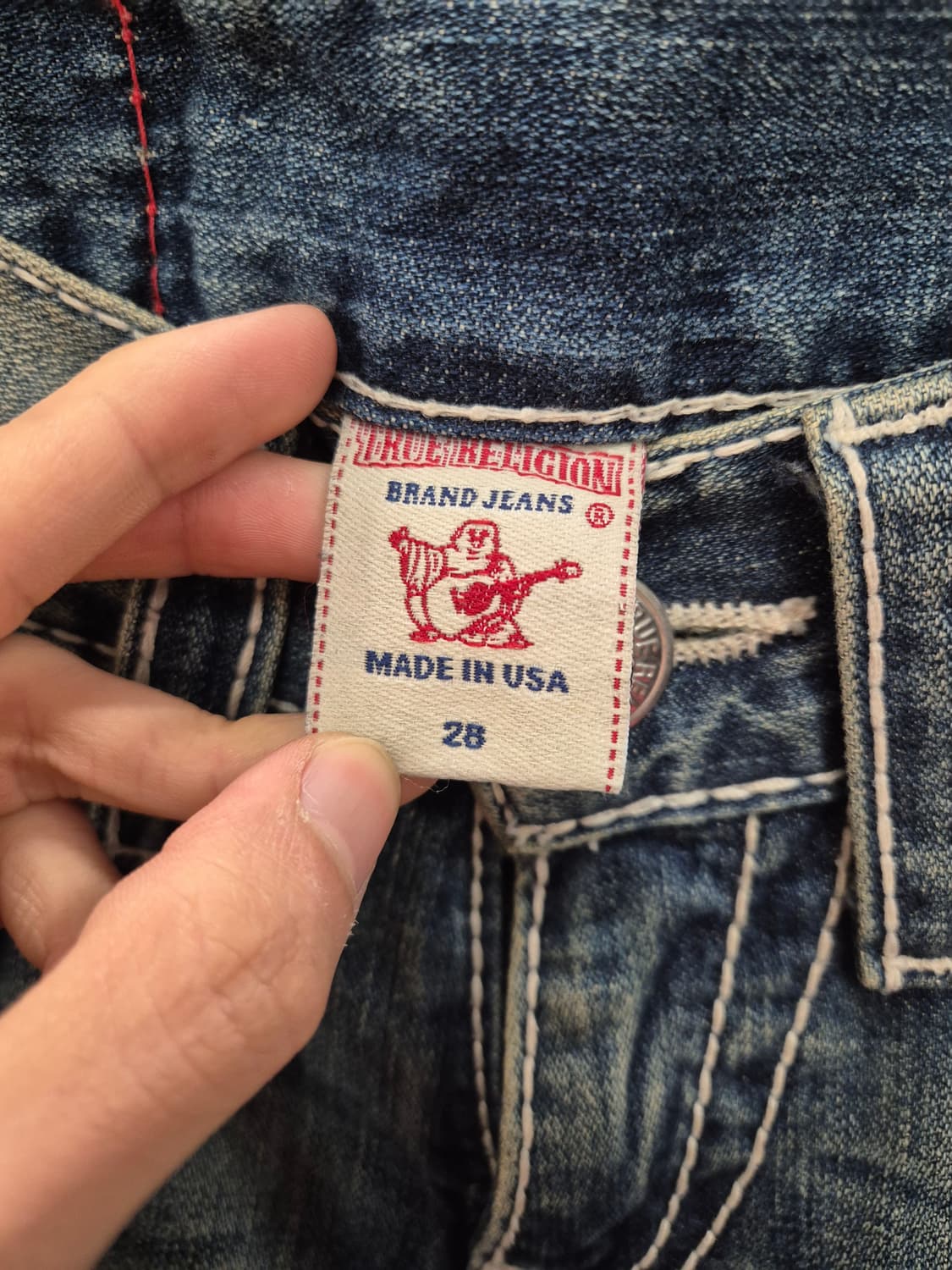 트루릴리전 레인보우 빌리 청바지 28 상품이미지7