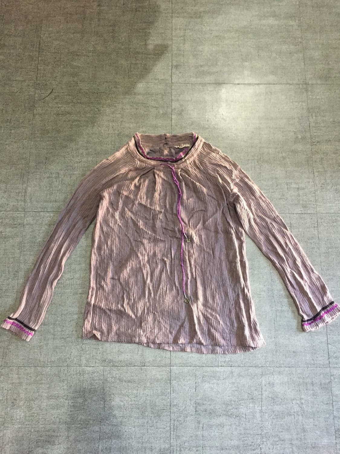 인도 Malaika 하구미모리걸 보헤미안할메카지 테슬 니트스웨터 퍼플 상품이미지1