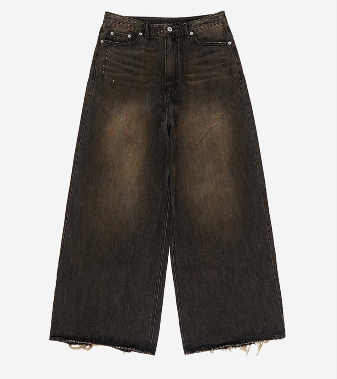 Oil Wash Wide Leg Denim Pants  상품이미지1