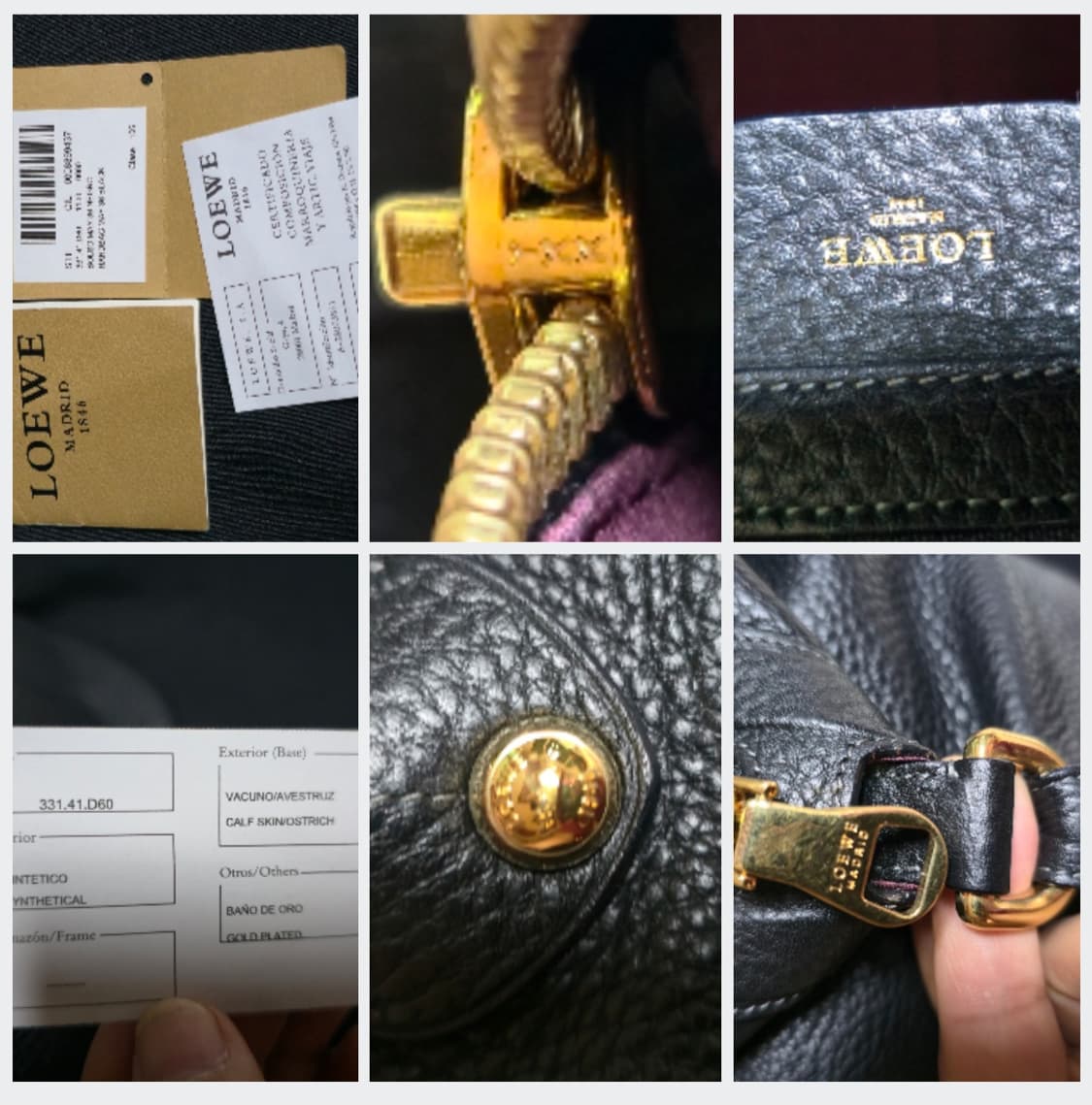 로에베 메이36 블랙 토트백 정품 상품이미지8