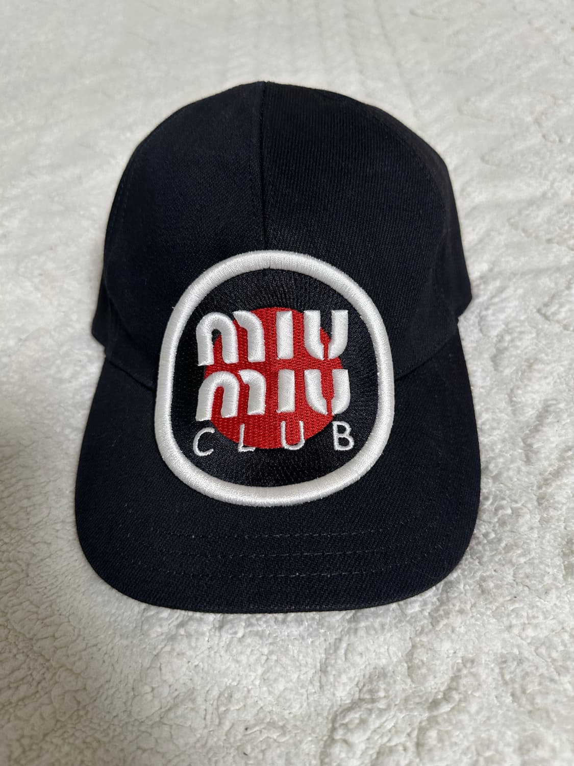 미우미우 클럽 볼캡 블랙 S 상품이미지1