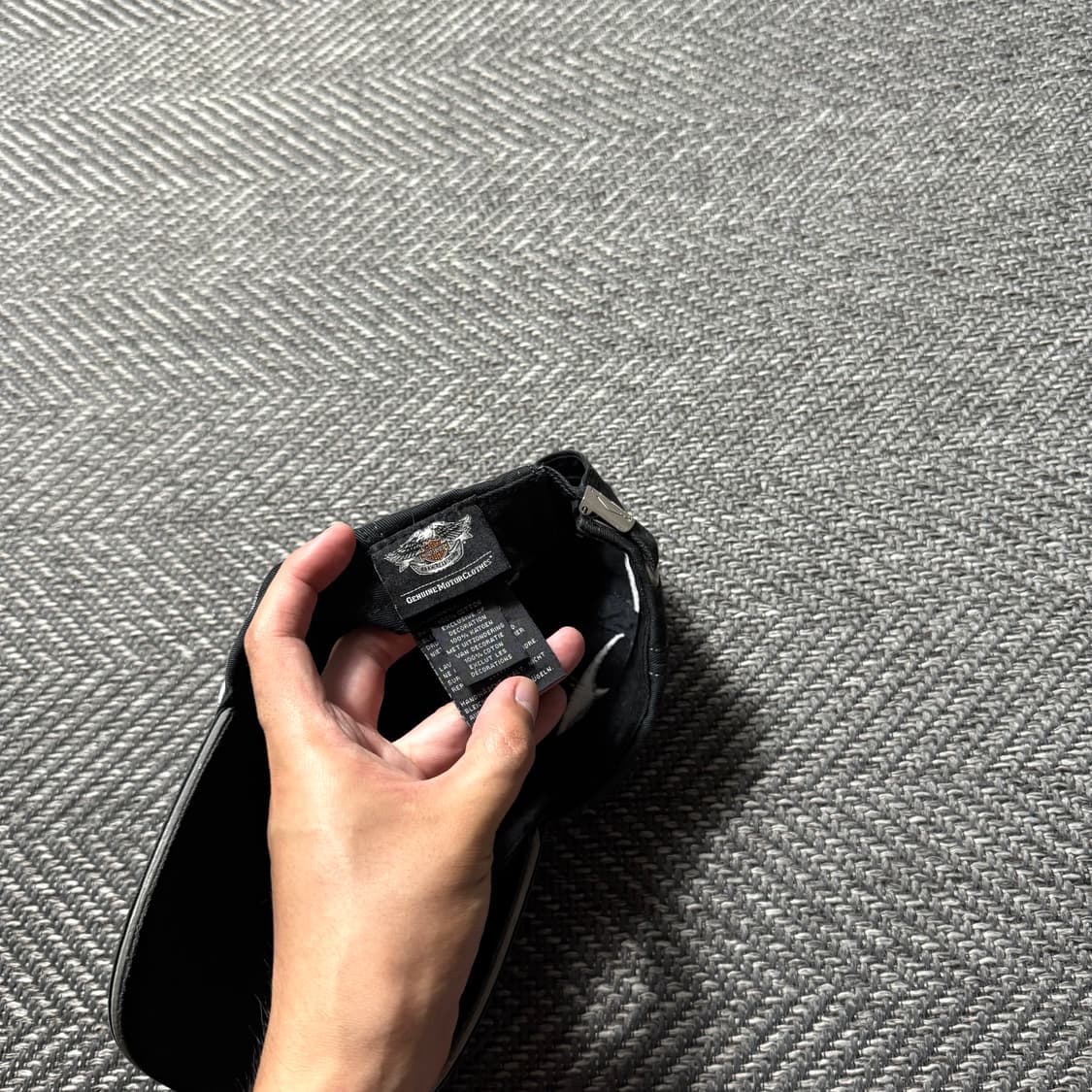 할리데이비슨 스컬 불꽃 플레임 자수 스티치 볼캡 상품이미지6
