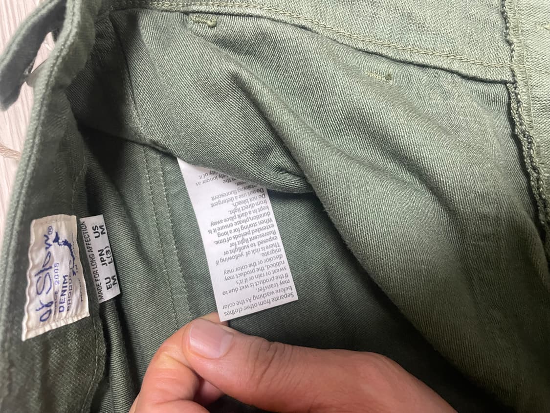 오어슬로우 레귤러 퍼티그팬츠 오리지널핏 FATIGUE PANTS 사이즈3 상품이미지5