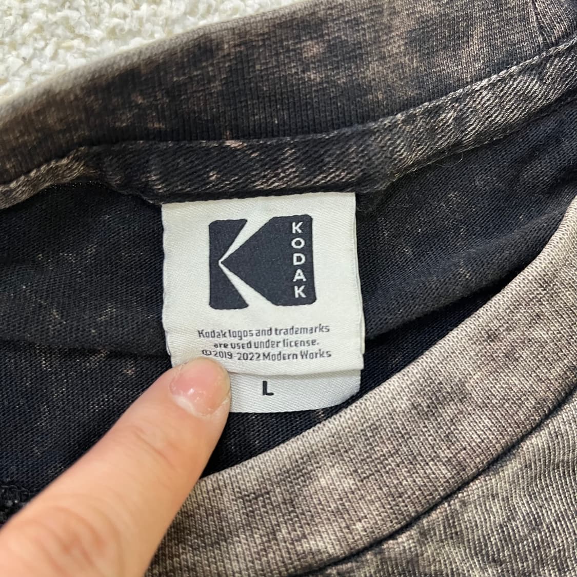 L 코닥 빈티지 워싱 반팔티 0331M 상품이미지2