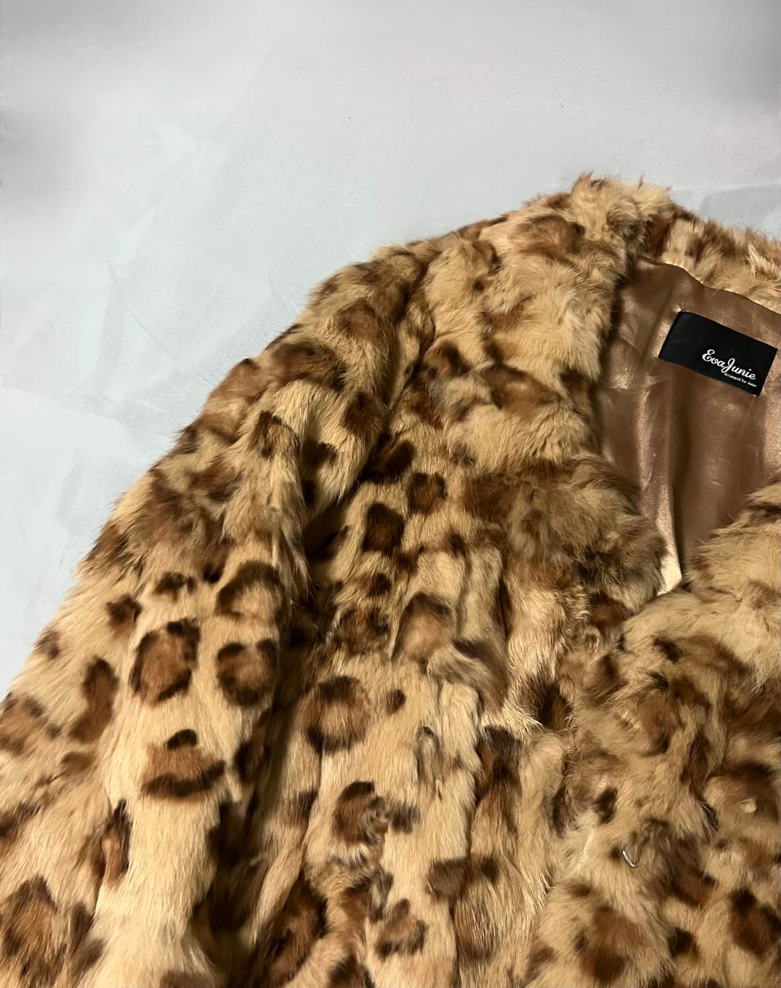 ✨Vintage leopard real rabbit fur 갸루 호피✨ 상품이미지4