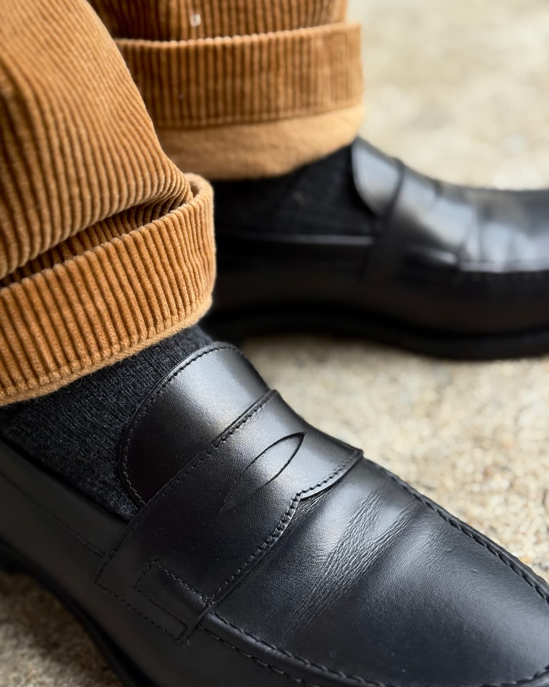 그라더스 로퍼 01 레더 블랙 43 상품이미지8