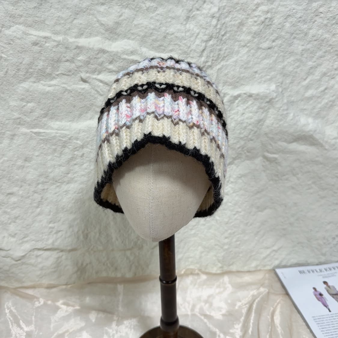 빈티지 울니트 모자 버킷햇 상품이미지1