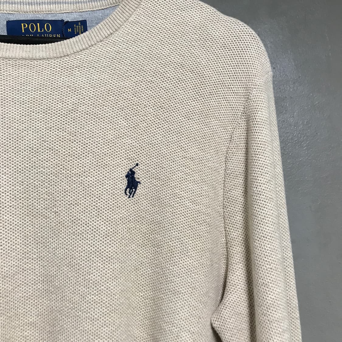 폴로 랄프로렌 니트 베이지 M 상품이미지4