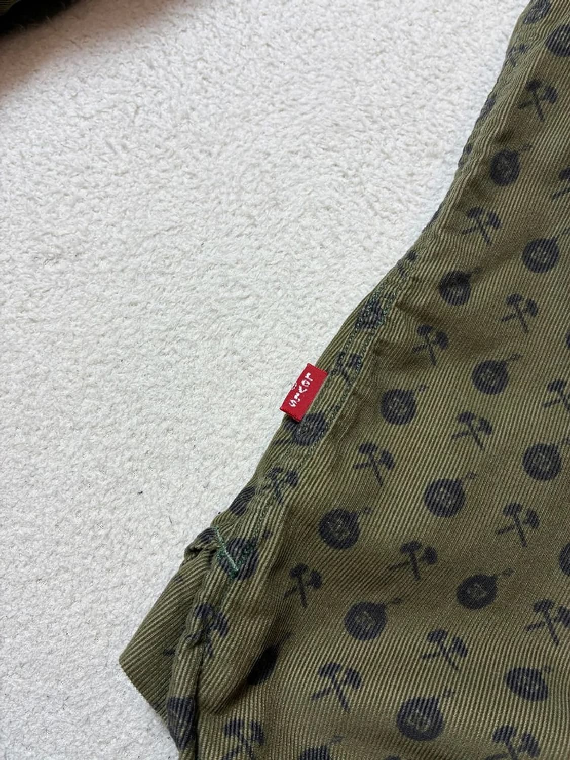 리바이스 레드탭 00's 코듀로이 패턴 셔츠 PN7797 상품이미지5