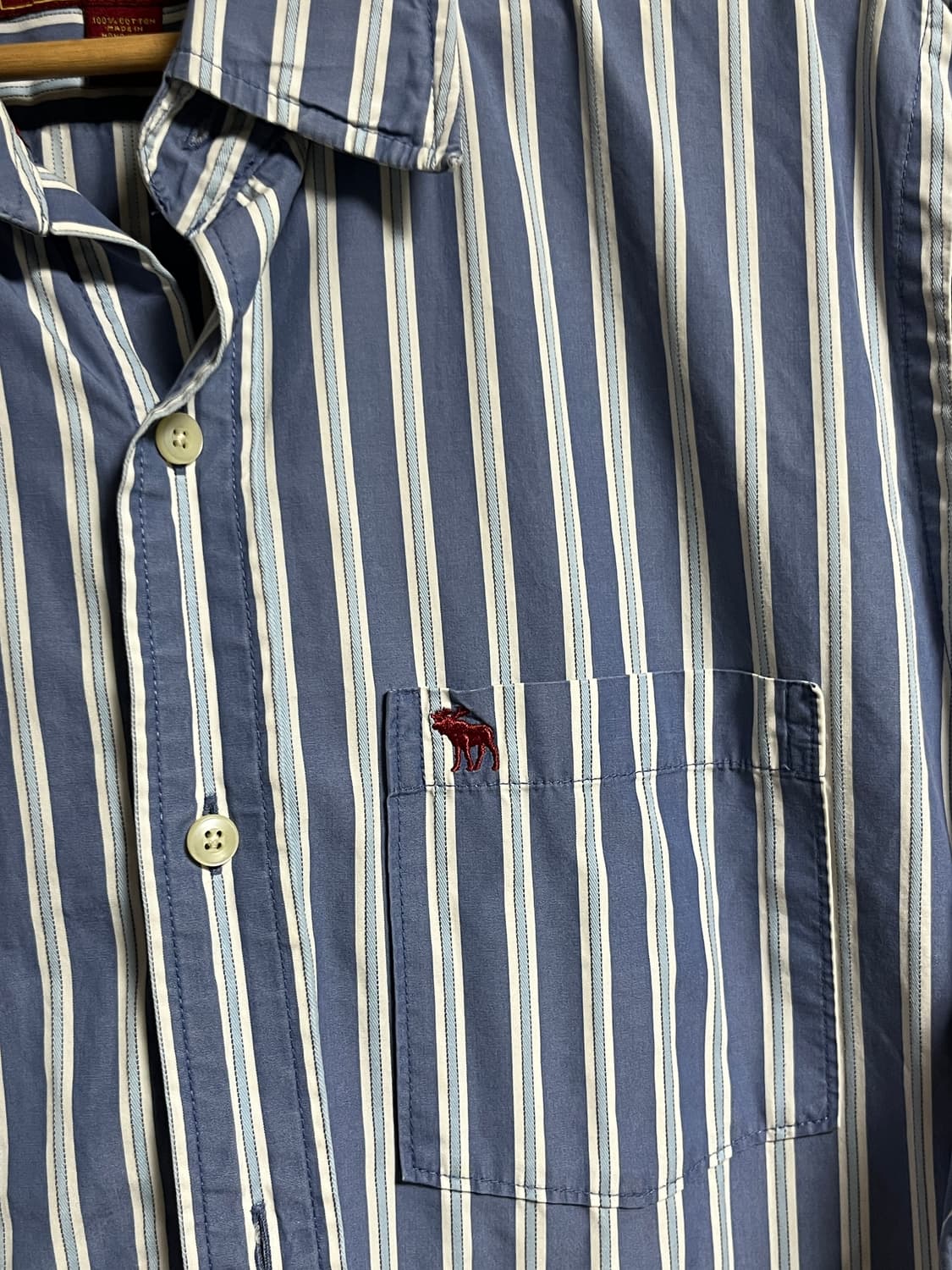 공용 아베크롬비 스트라이프 셔츠 남방 XXL 상품이미지4