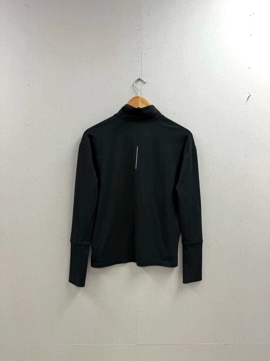 여성 S / 나이키 런닝 반집업 티셔츠 블랙 상품이미지6
