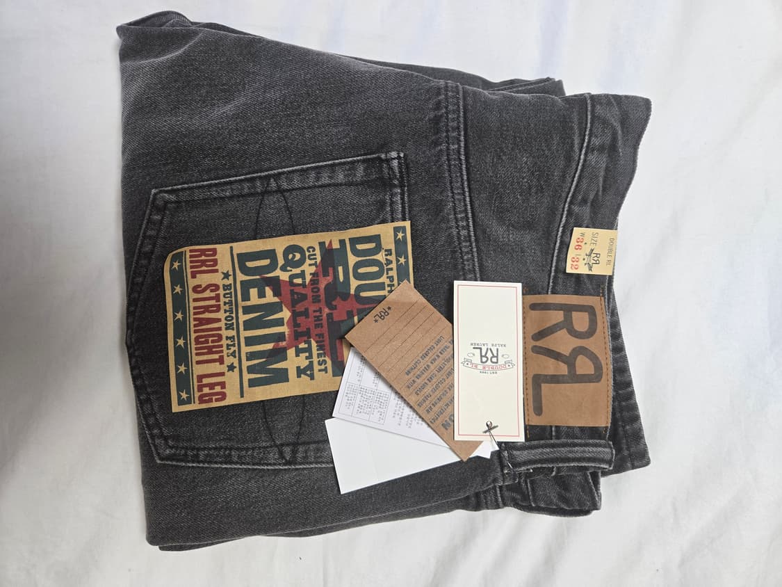 RRL 스트레이트핏 블랙워시 36 상품이미지1