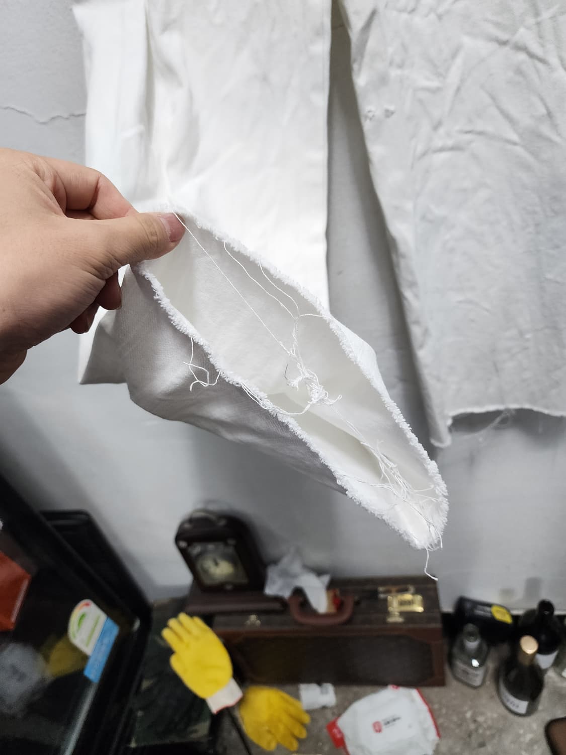 폴로랄프로렌 단추디테일 화이트 와이드 데님  상품이미지6