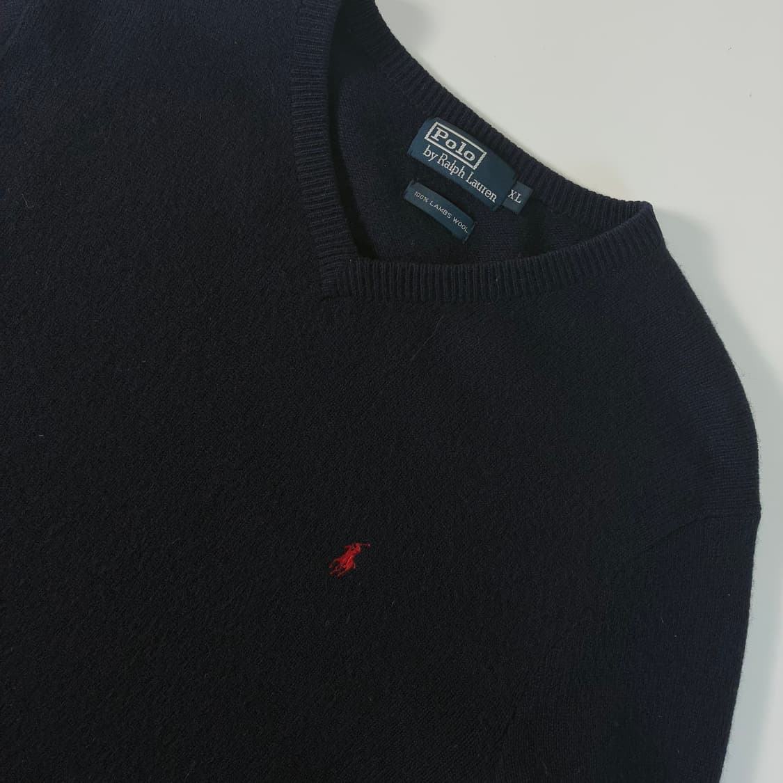 Polo   폴로 랄프로렌 자수 램스울 브이넥 니트 상품이미지3