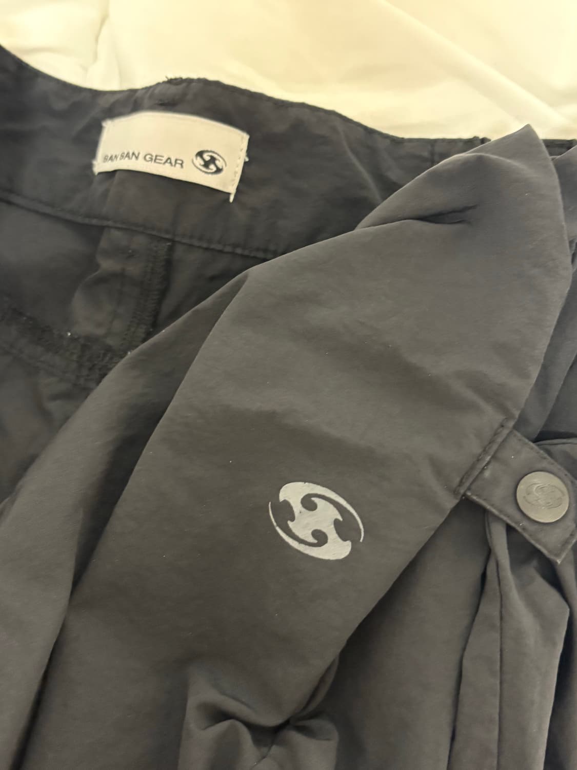 산산기어 사이드스냅 팬츠 블랙 상품이미지2