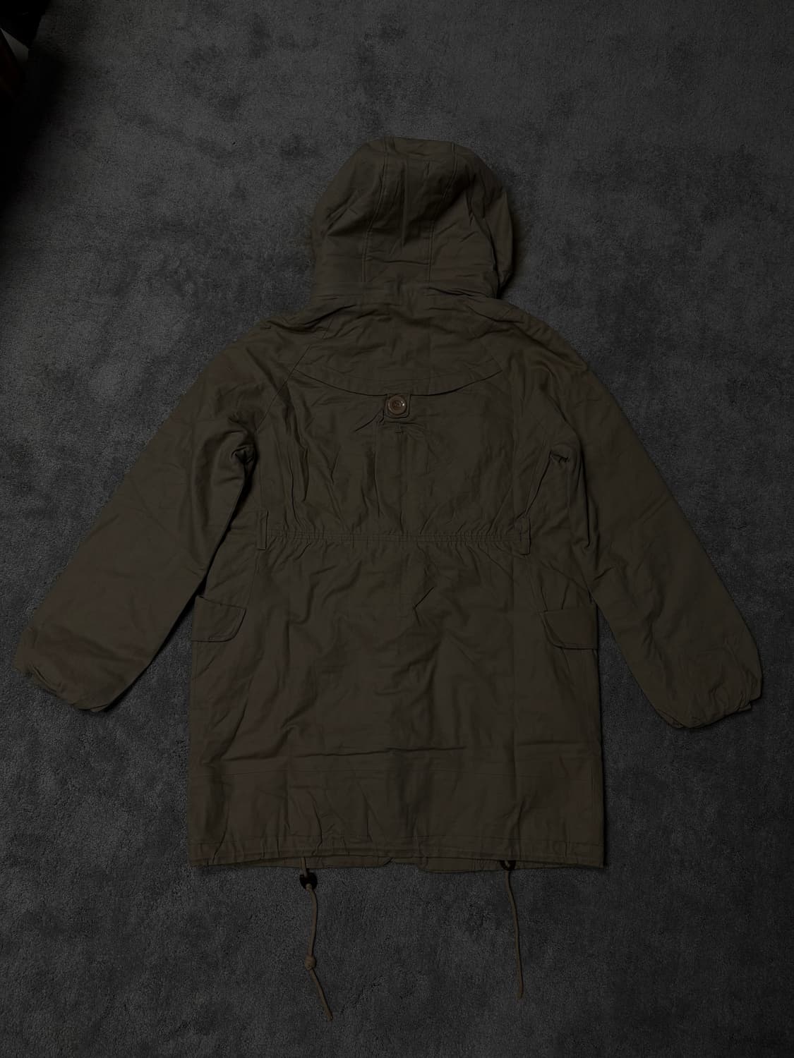 Vintage y2k punk grunge fur hood parka 상품이미지4