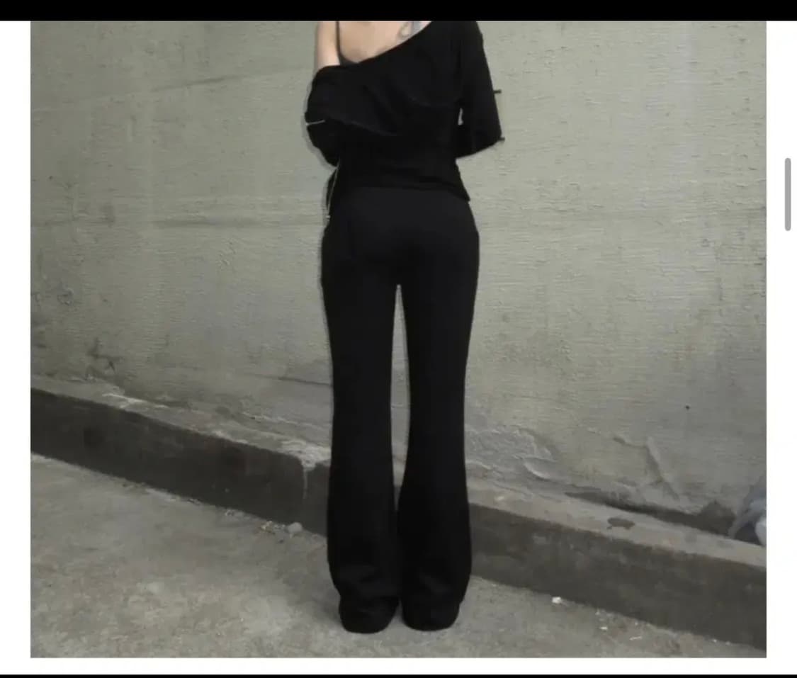 에이블리 부츠컷 슬랙스 트레이닝팬츠 여리핏 y2k  상품이미지4