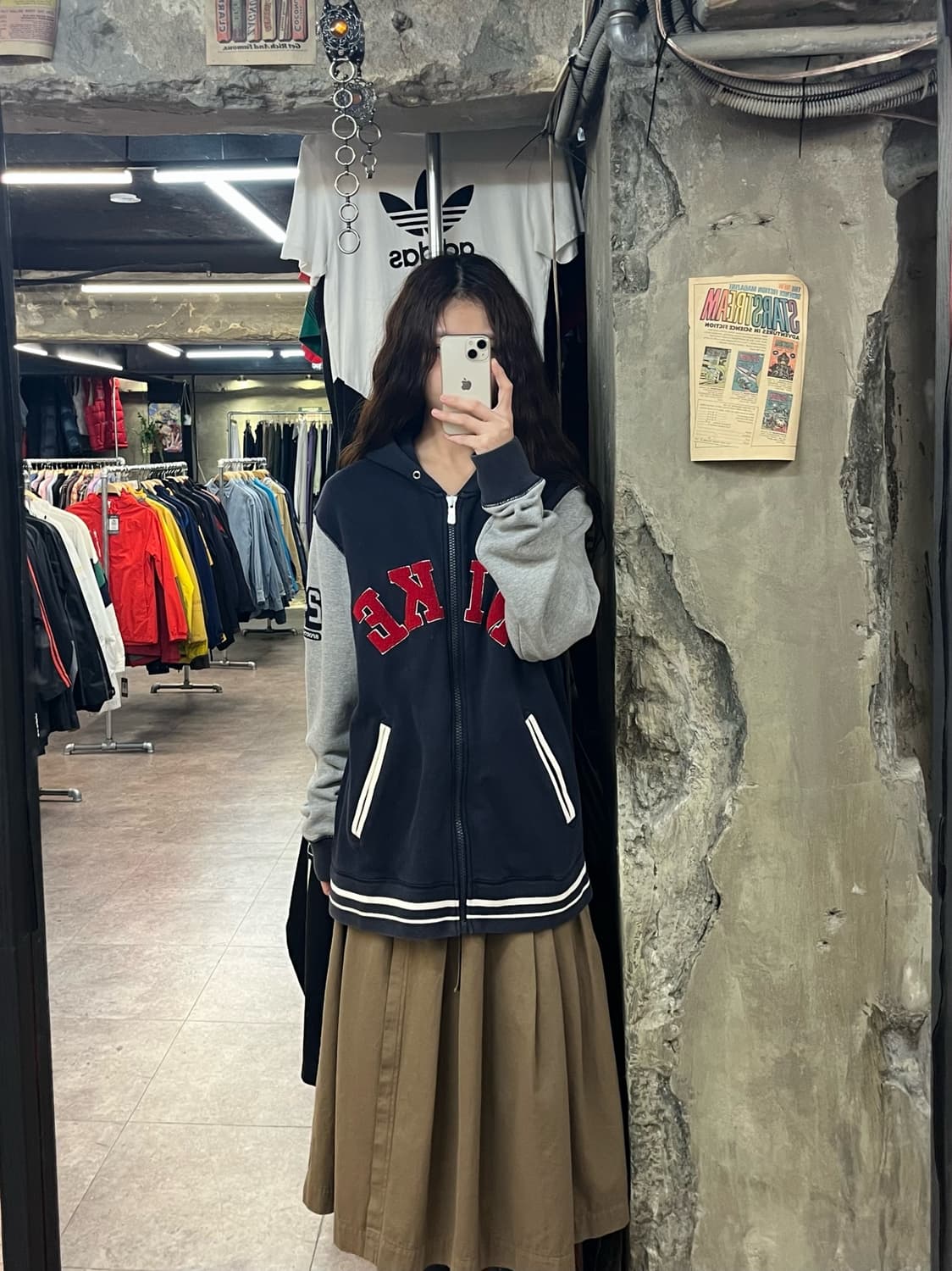 나이키 플리스로고 후드집업 네이비 XL #csz2254 상품이미지2