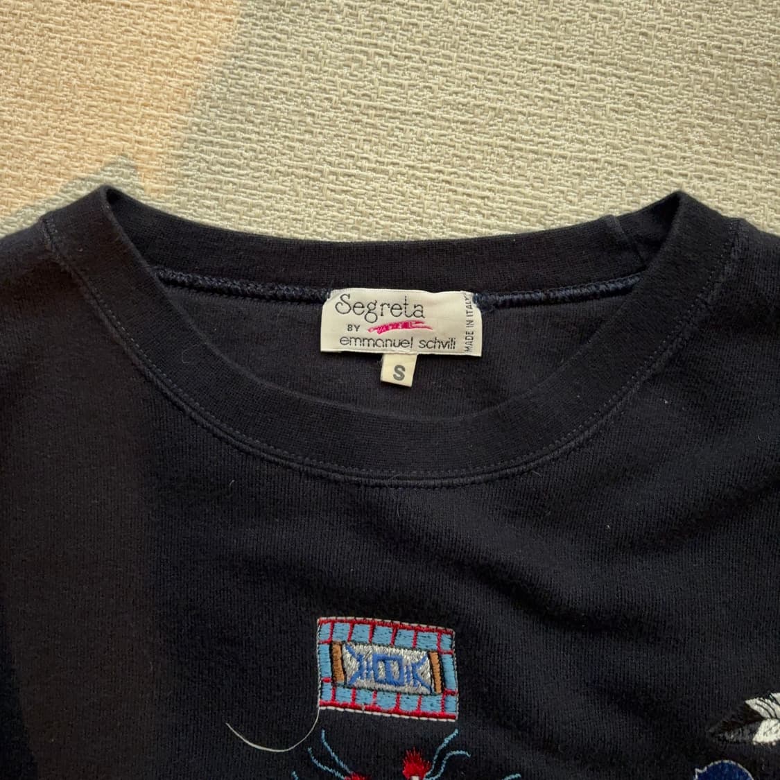 세그레타 emmanuel schvili 자수 스웻셔츠 (이탈리아 생산) 상품이미지6