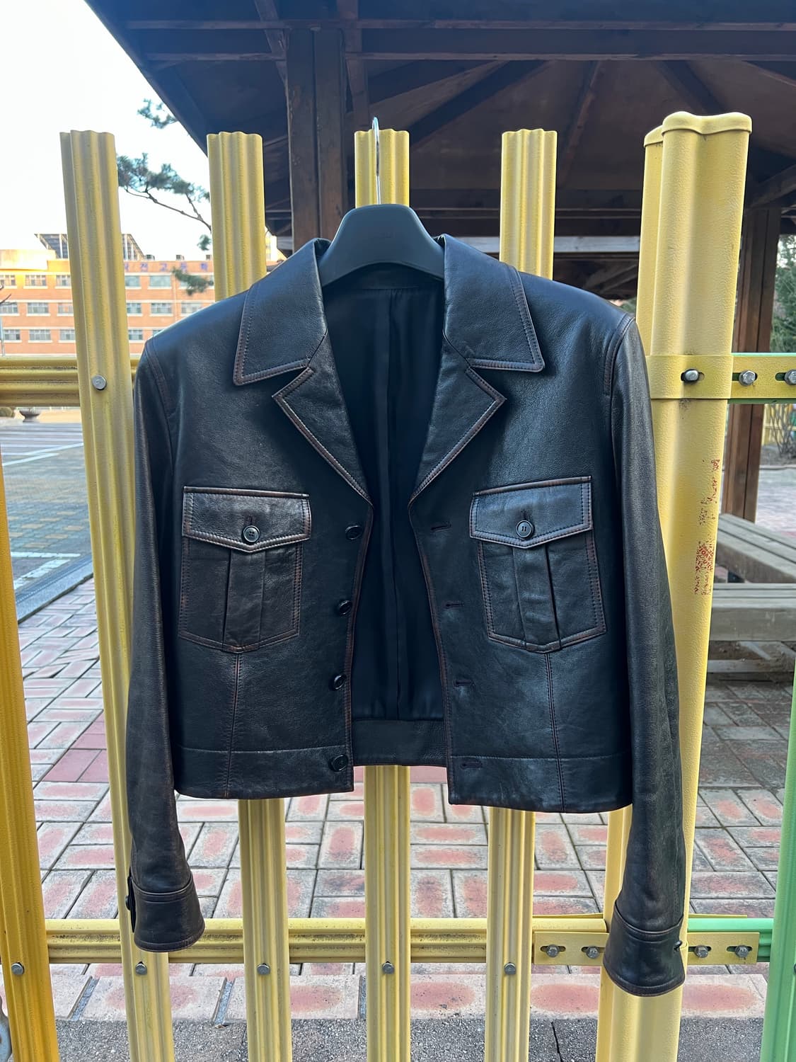 렉토 밀리터리 레더 s 상품이미지6