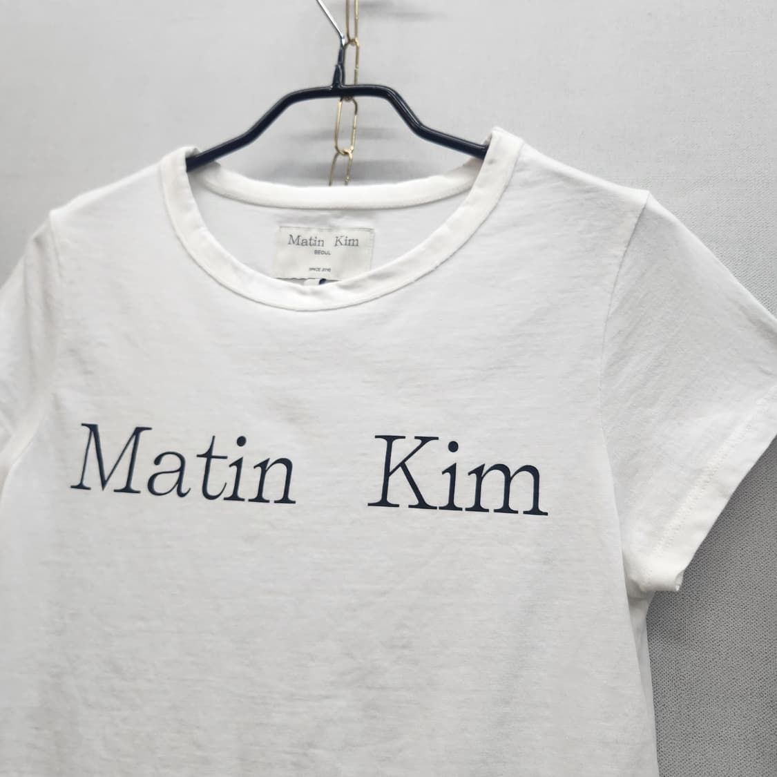 마뗑킴 빅로고 크롭 반팔티 S(S) 상품이미지3