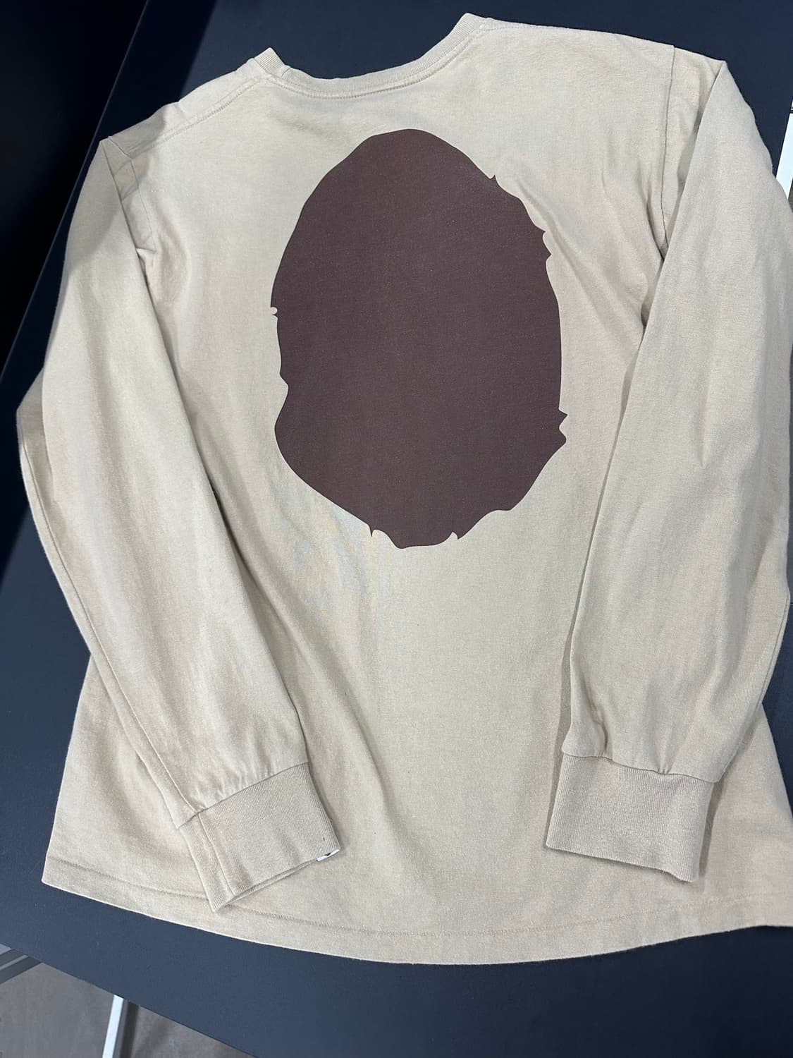 베이프 빅사루 베이지 긴팔 롱슬리브 상품이미지6