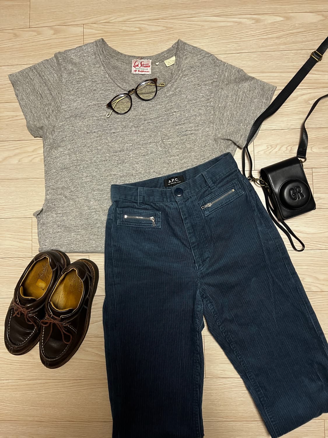 A.P.C. 코듀로이 블루진 상품이미지1