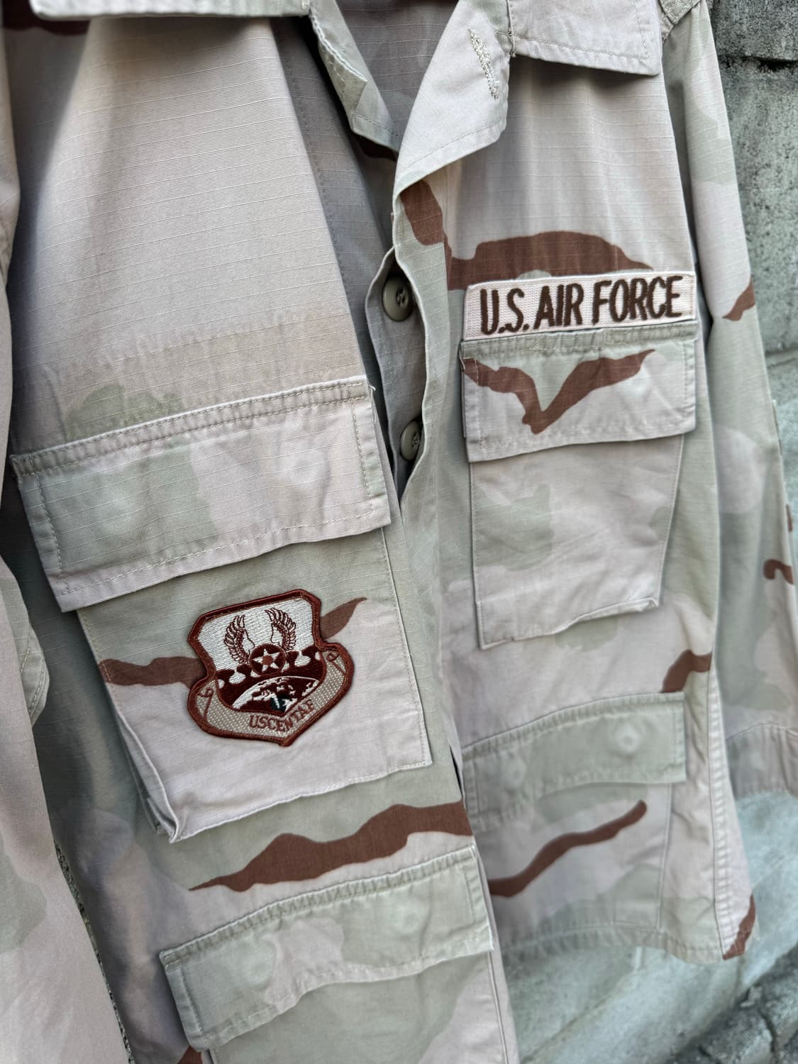 미군 미공군 데저트카모 bdu 셔츠 자켓 s 상품이미지5