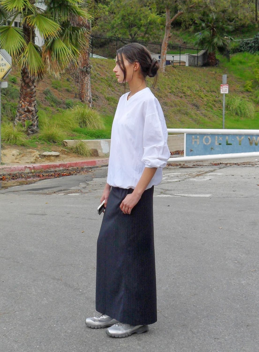 Low Classic LC 로우클래식 엘씨 나일론 스웨트셔츠 화이트 XL 상품이미지2