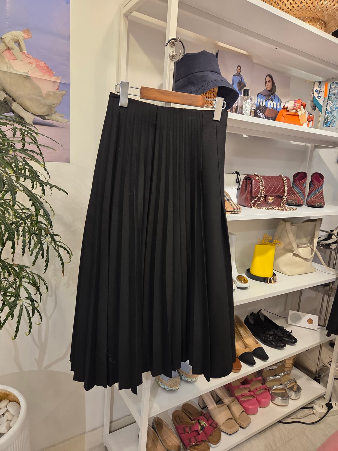 COS 코스 울혼방 플리츠 랩 스커트 상품이미지5