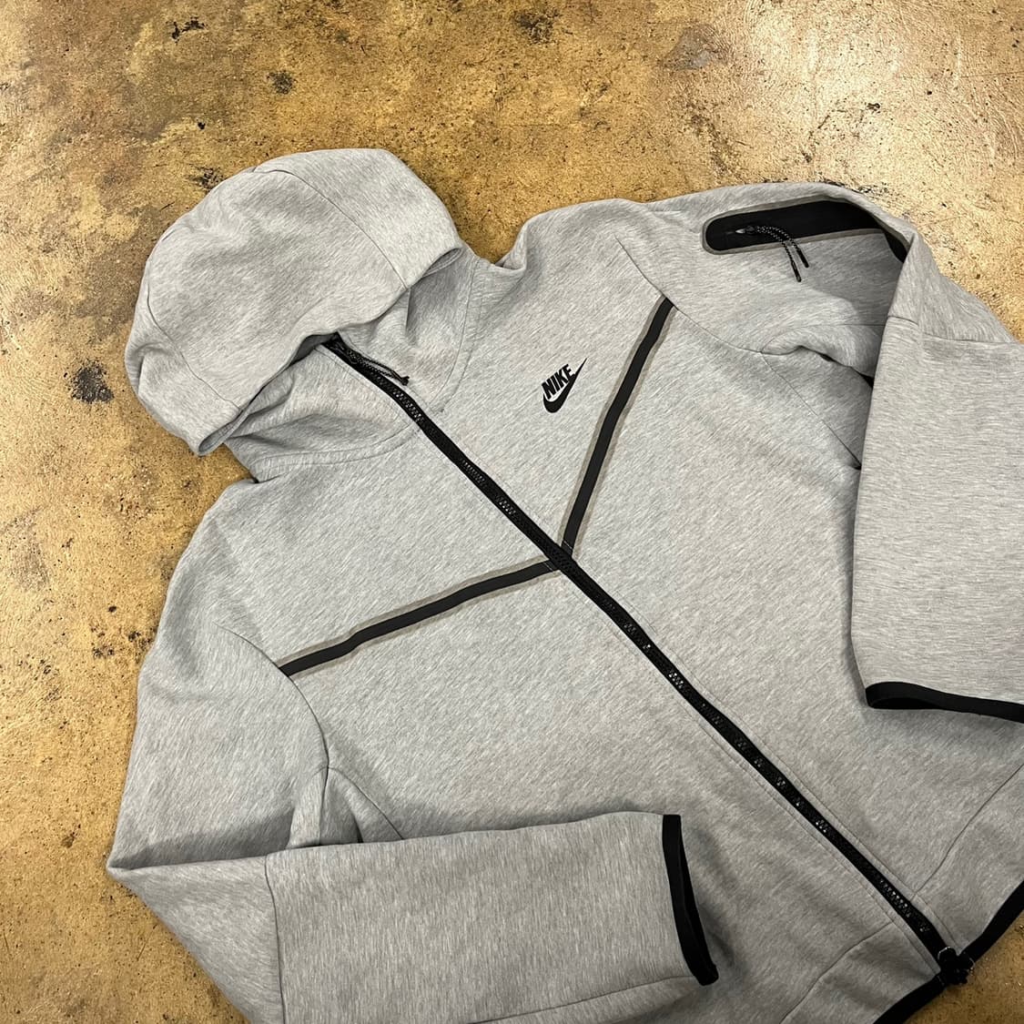 [정품/L] 나이키 테크 플리스 풀집업 그레이 b17 상품이미지1