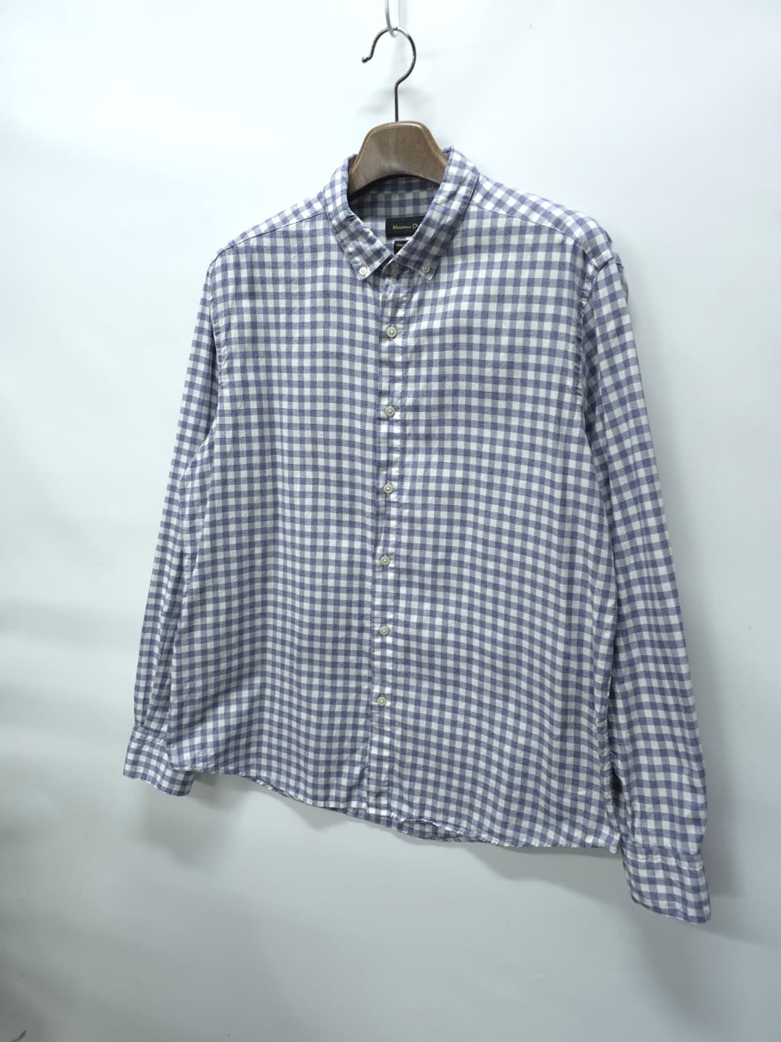 (빅사이즈)마시모두띠 이탈리안 패브릭 체크 봄가을 셔츠 (110~115) 상품이미지2